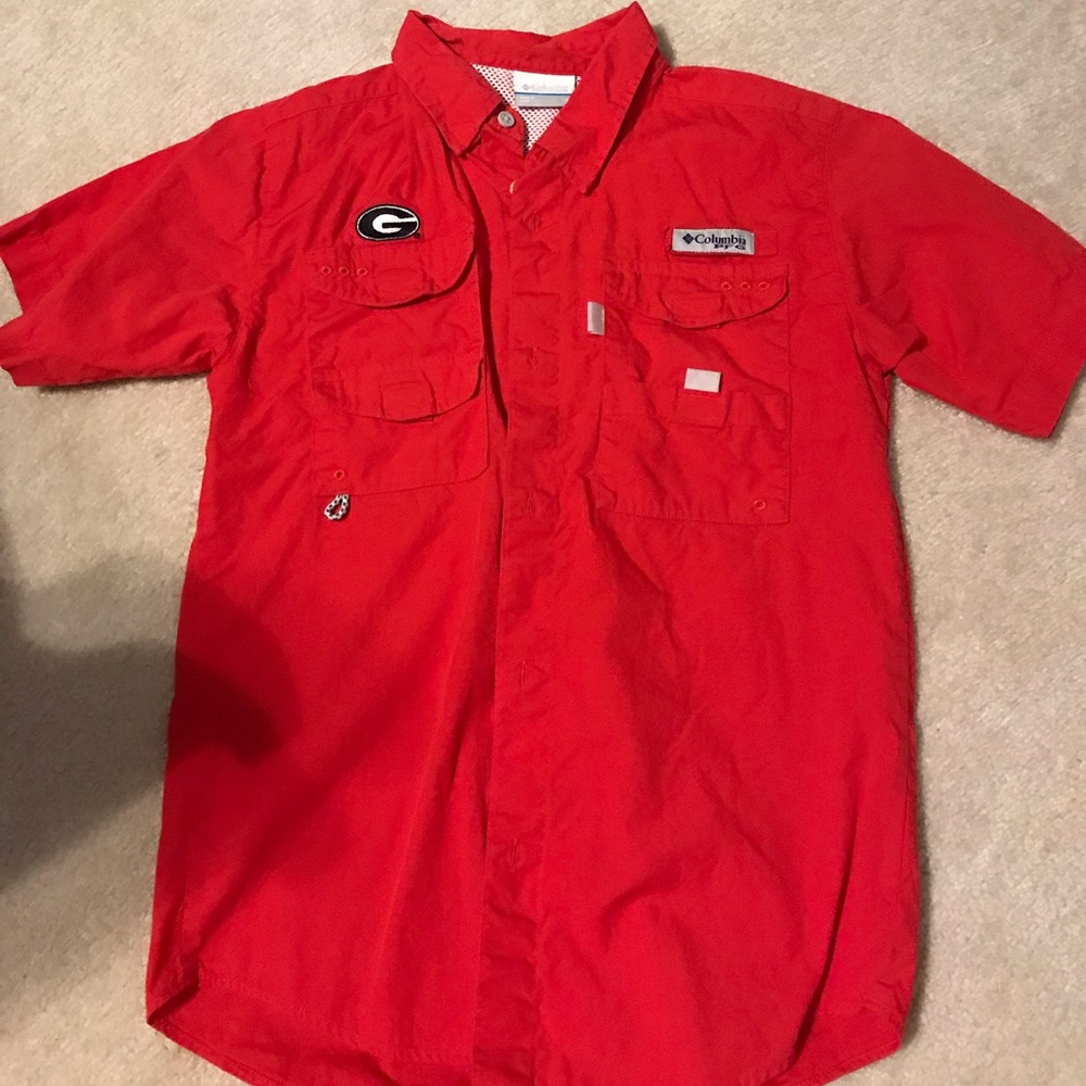 Boys UGA Columbia shirt